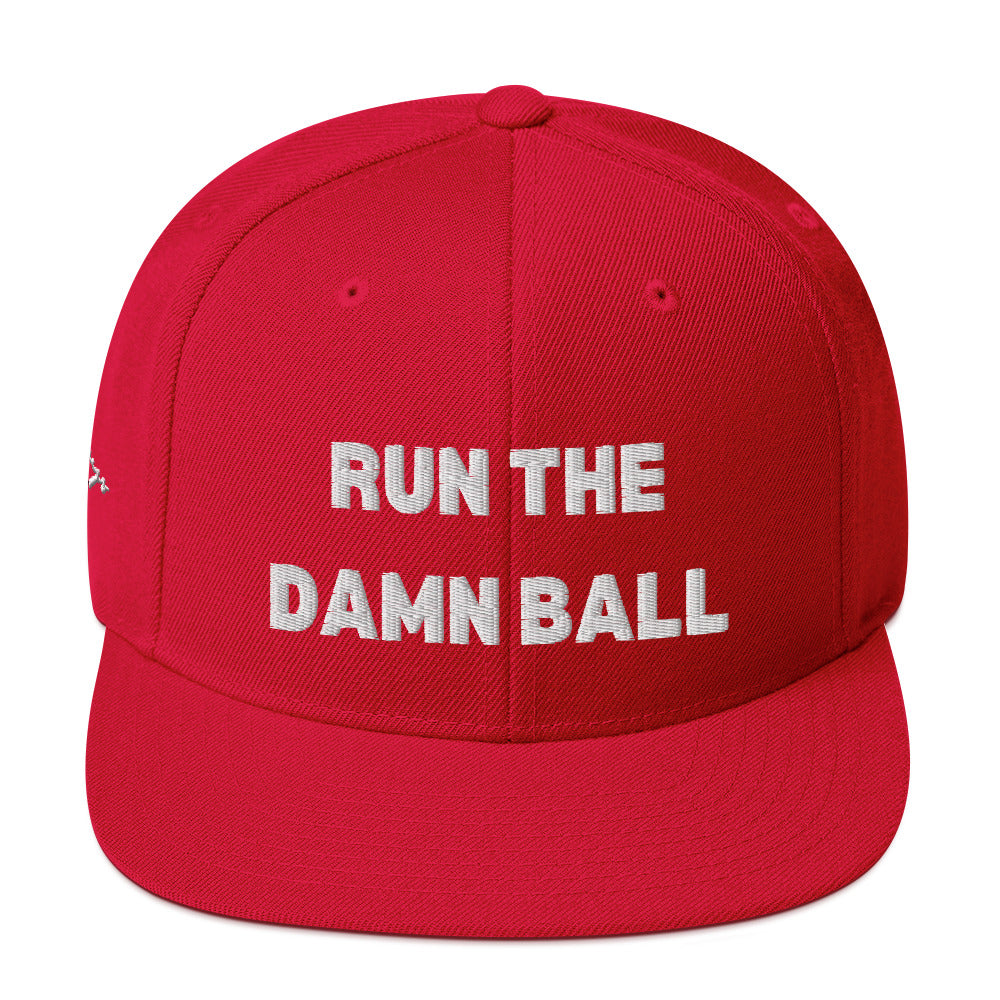 Football Hat Run The Damn Ball Hat for Men Baseball Caps Vintage Cap