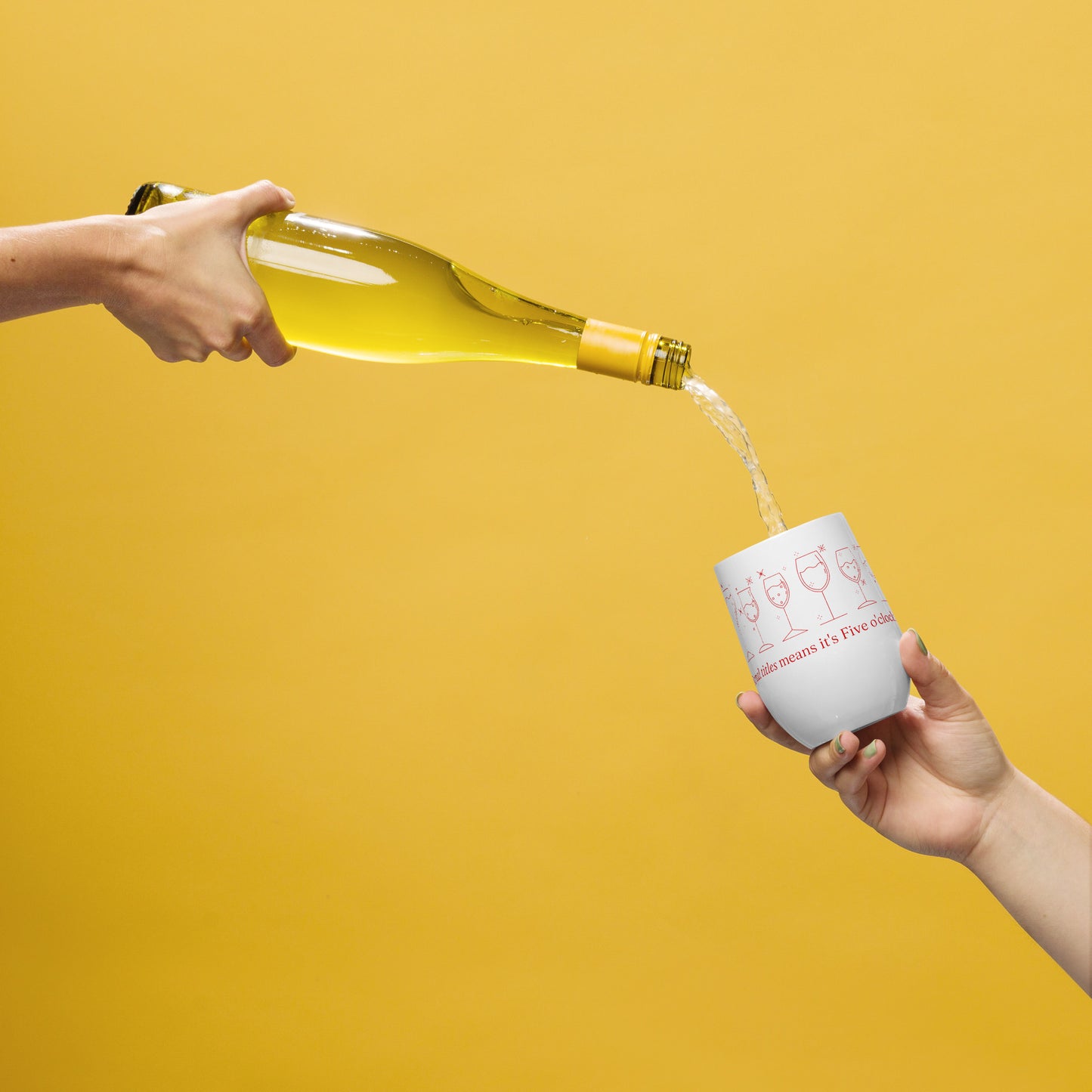 Five National Titles Wine tumbler