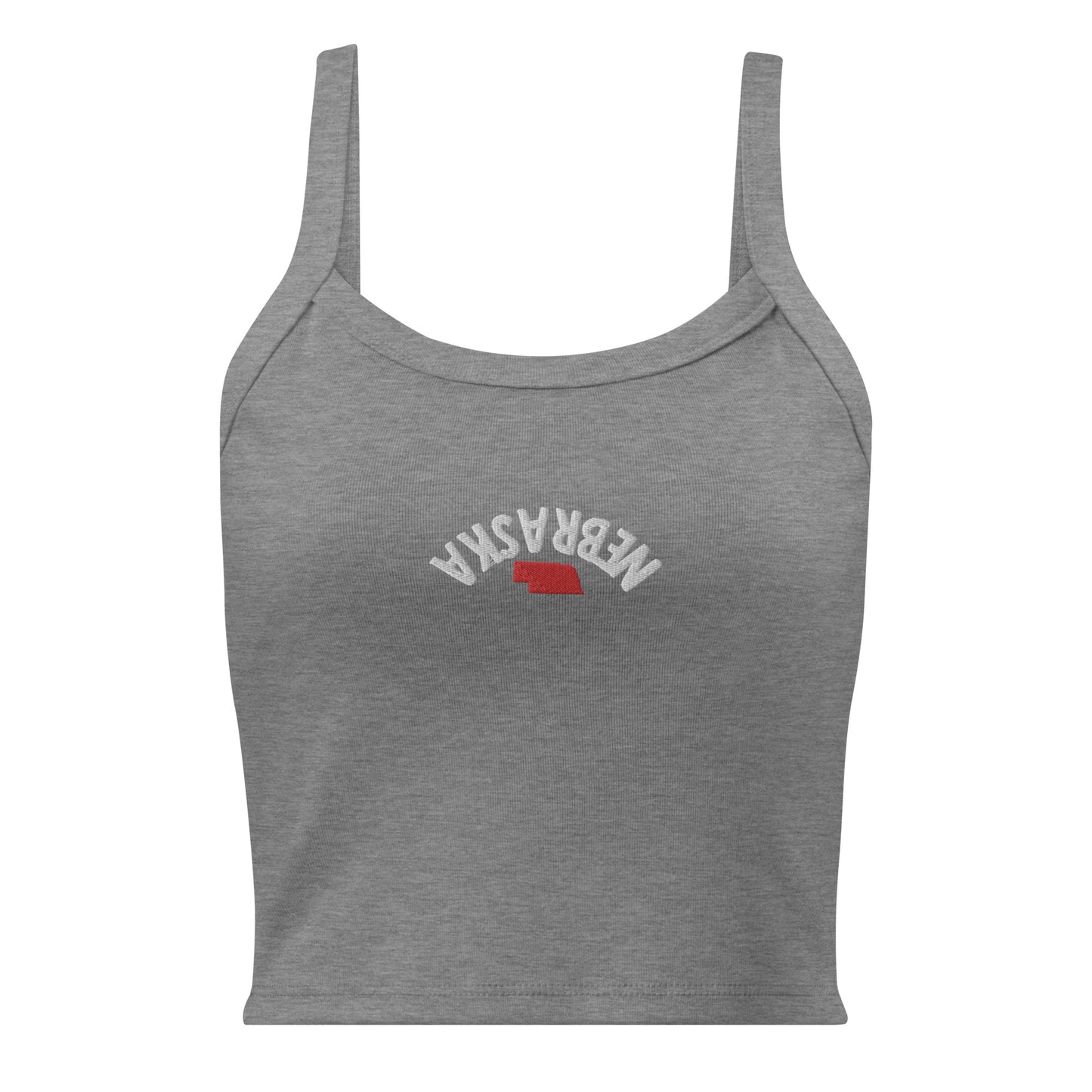 HuskGals micro-rib Nebraska tank top