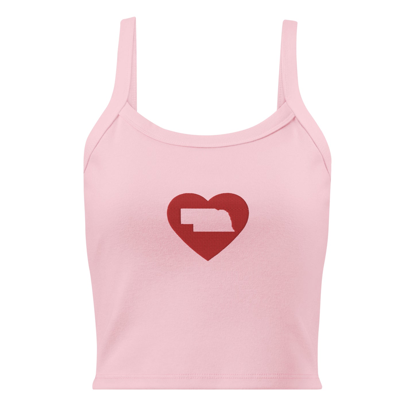 HuskGals micro-rib Nebraska Love tank top